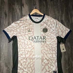 Jordan Cream and Black Men's Jersey